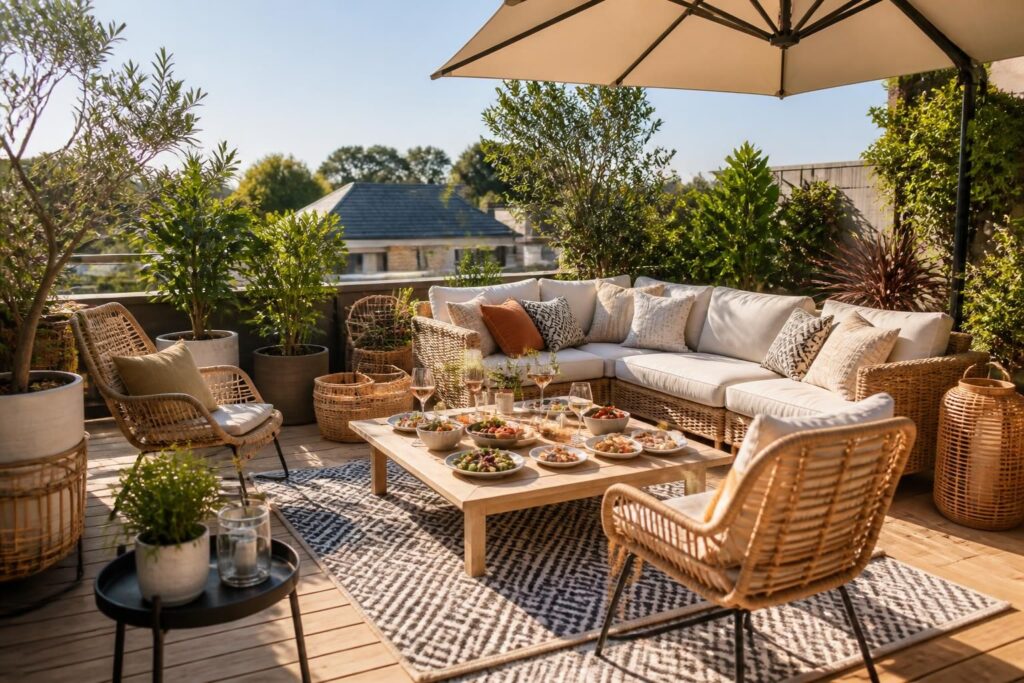 découvrez comment aménager une terrasse conviviale pour recevoir vos invités dans une ambiance chaleureuse et agréable, alliant confort et décoration.