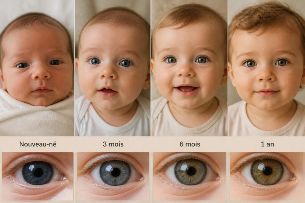découvrez quand et comment la couleur des yeux de votre bébé évolue après la naissance, avec des explications claires sur les changements possibles au fil du temps.