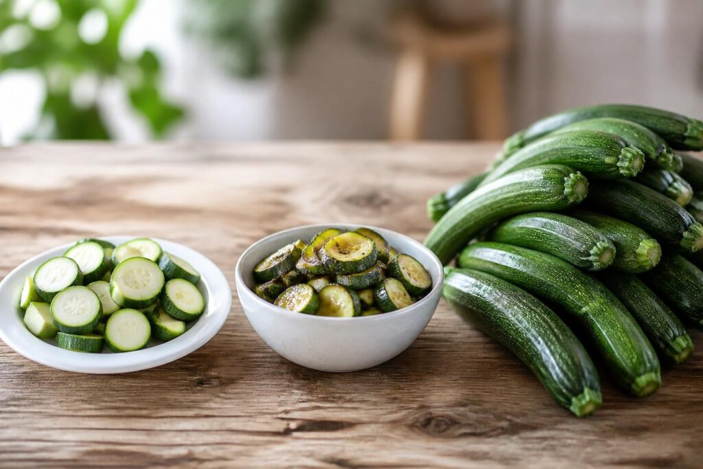 découvrez les calories de la courgette pour 100g, crue ou cuite, et les effets de sa consommation en grande quantité pour bien gérer votre alimentation.