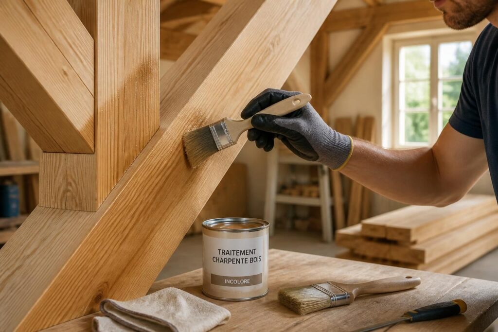 découvrez nos conseils pour le traitement, la protection et l'entretien de votre charpente en bois afin d'assurer sa durabilité et sa résistance aux intempéries.