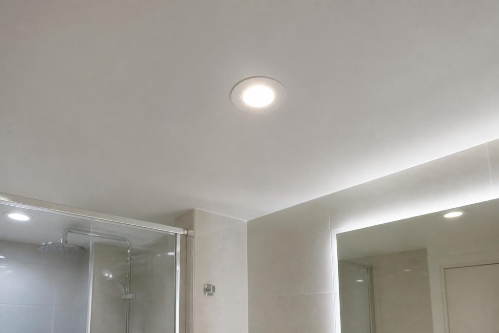 découvrez les normes essentielles pour l'installation de spots encastrables au plafond dans une salle de bain, avec un focus sur l'éclairage led sécurisé et performant.