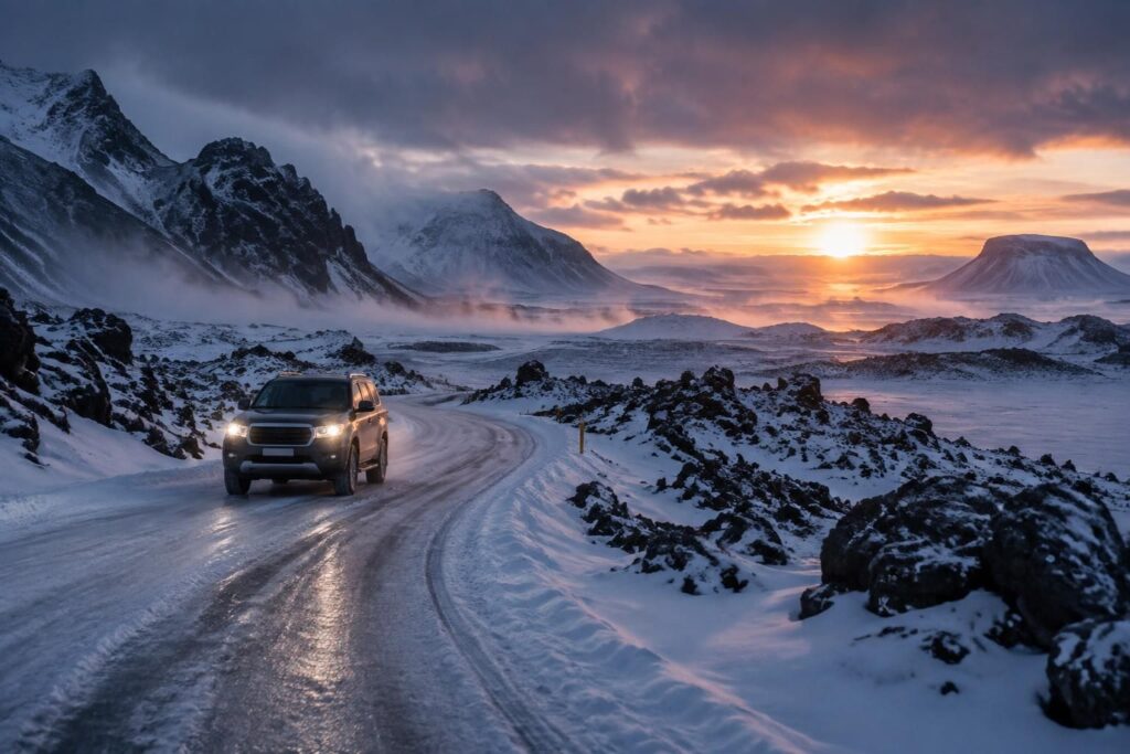 découvrez l’hiver en islande : températures, conseils pour conduire sur les routes enneigées et traditions autour du solstice d’hiver.